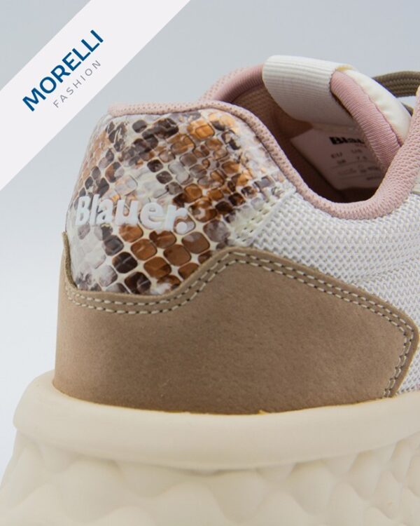 Blauer sneakers tela impermeabile