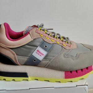 Blauer sneakers camoscio e tela