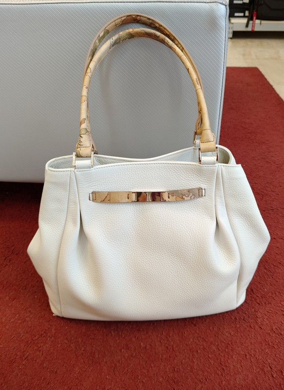Alviero martini maxi shopper estendibile in pelle