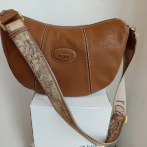 Prima classe tracolla 1/2 luna in pelle