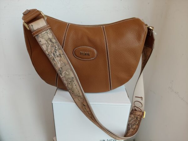 Prima classe tracolla 1/2 luna in pelle