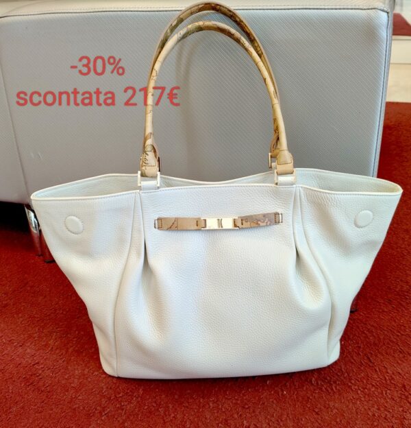 Alviero martini maxi shopper estendibile in pelle